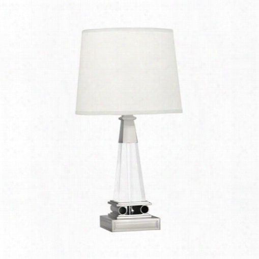 Darius Table Lamp In Polished Nickel Design By Robert Abbey