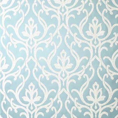 Dazzled Wallpaper In Metallic Teal Design By Candice Olson