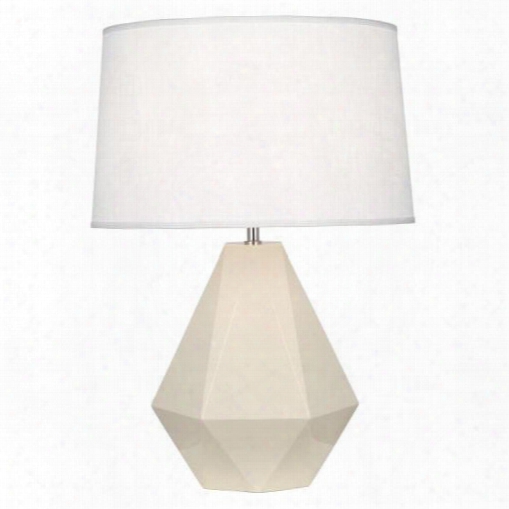 Delta Table Lamp (multiple Colors) With Oyster Linen Shade Design By Robert Abbey