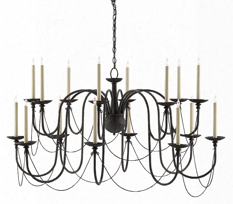 Digby Chandelier In Mol Black Design By Currey ≈ Company