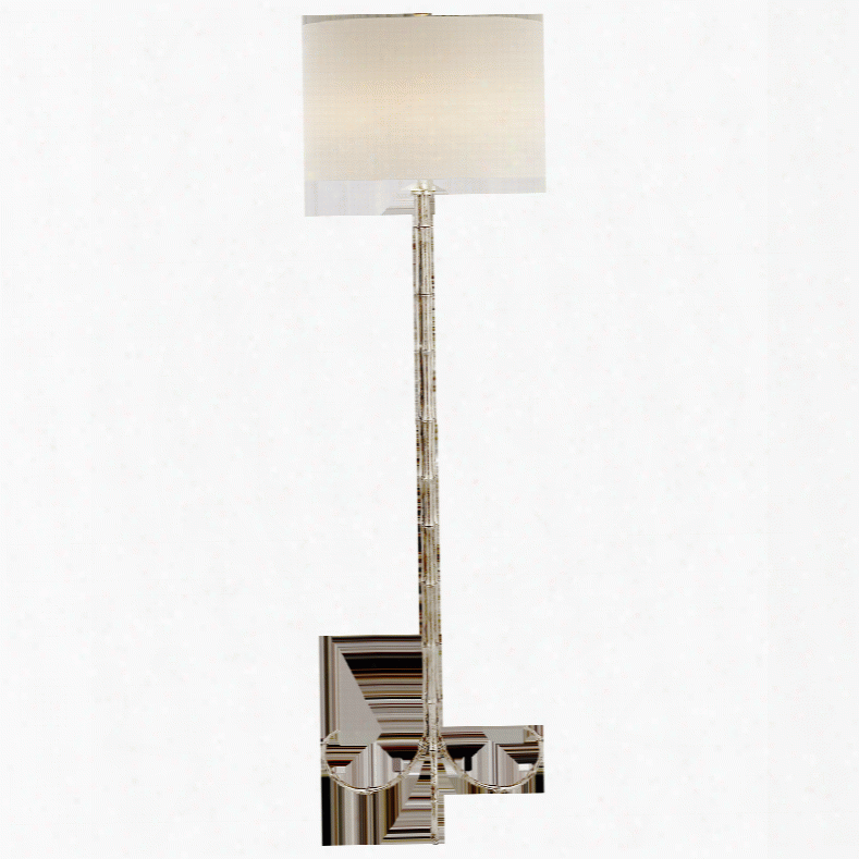 Edgemere Floor Lamp In Various Finishs W/ Linen Shade Design By Aerin