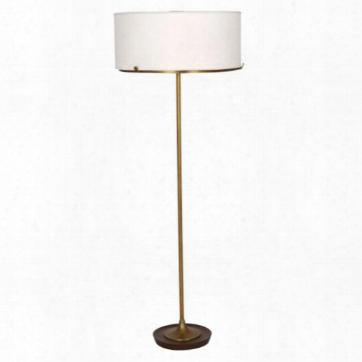 Edwin Collection Floor Lamp In Aegd Brass Design By Robert Abbey