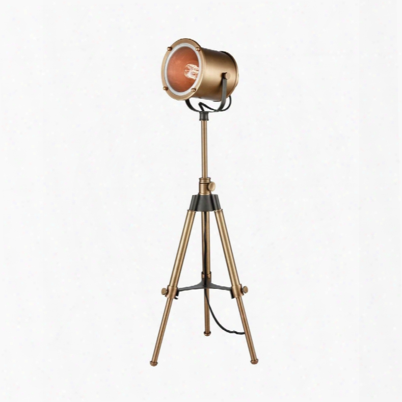 Ethan Tripod Lamp In Aged Brass Design By Lazy Susan