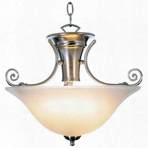 Monument 617210 Wellington Lighting Collection, 1 Light Pendant, Brushed Nickel 617210