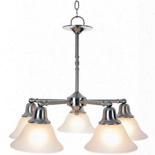 Monument 617259 Sonoma Lighting Collection, 5 Light Chandelier, Brushed Nickel 617259