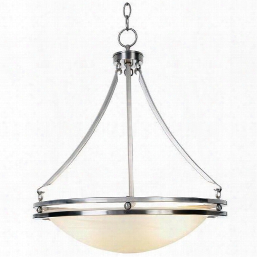 Monument 617610 Contemporary Fluorescent Lighting Collection, Chandelier, Brushed Nickel 617610
