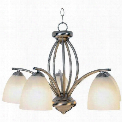 Monument 617630 Contemporary Fluorescent Lighting Collection, Chandelier, Brushed Nickel 617630