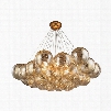 Cielo 6 Light Chandelier In Antique Gold Leaf design by BD Fine