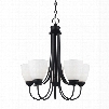 Sea Gull Lighting 31271-839 Uptown 5-Light Chandelier Lighting Blacksmith Finish