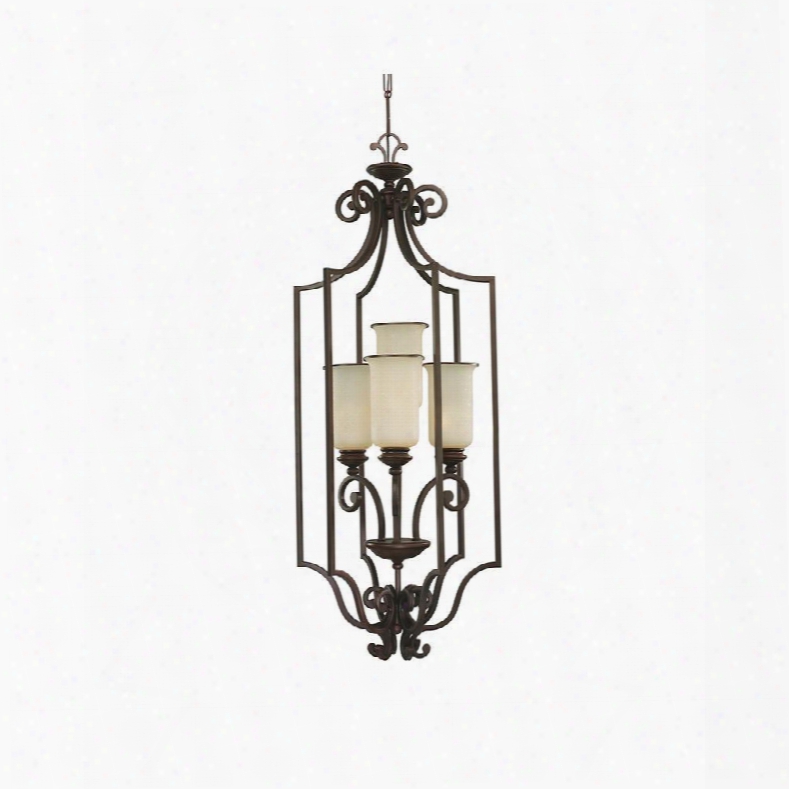 Sea Gull Lighting 51146-814 4-light Acadia Hall Foyer Champ Glass Misted Bronze