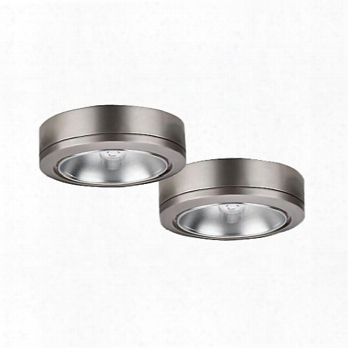 Sea Gull Lighting 9888-962 Ambiance Lx Set Of 2 Under Cabinet Lights, Brushed Nickel