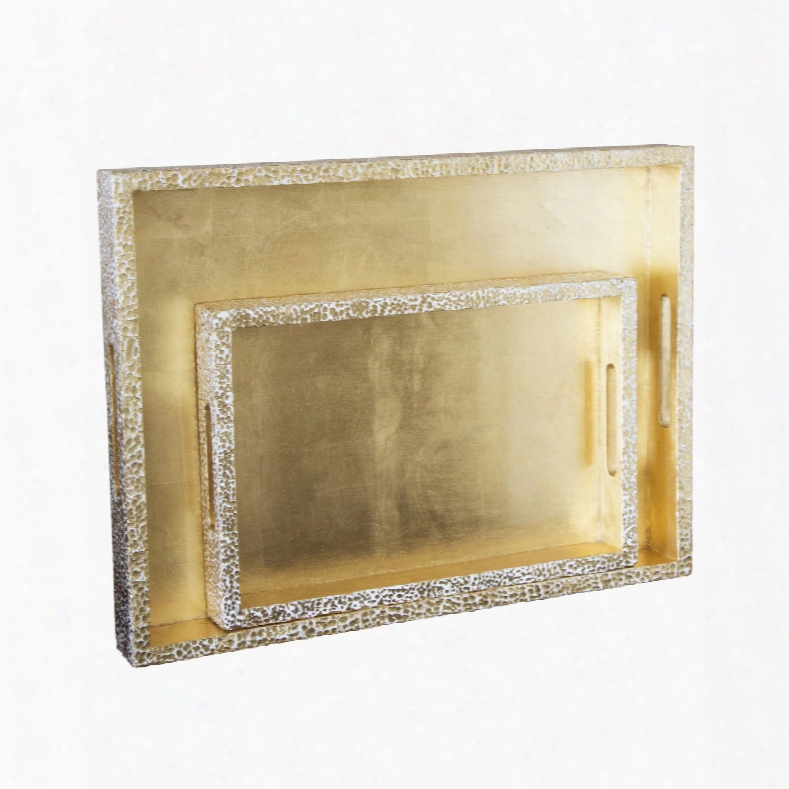 Set Of 2 Atwater Rectangular Trays Design By Couture Lamps