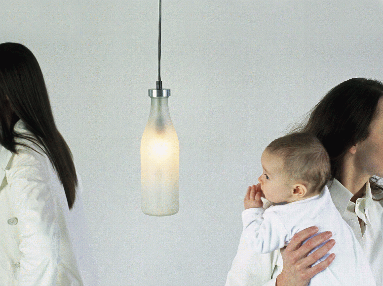 Single Milk Bottle Lamp Design By Droog