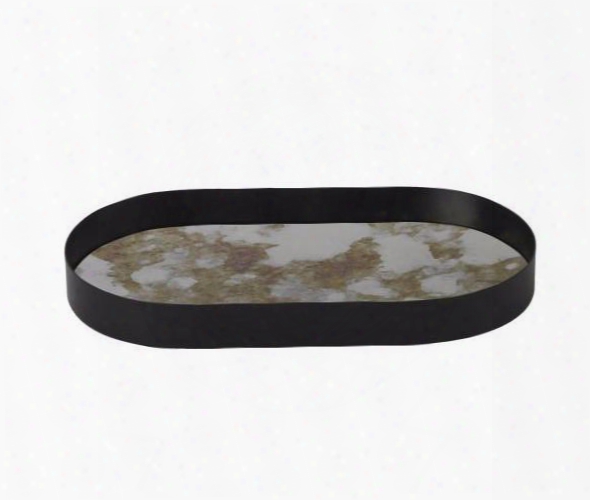 Small Oval Coupled Tray In Moss Green Design By Ferm Living