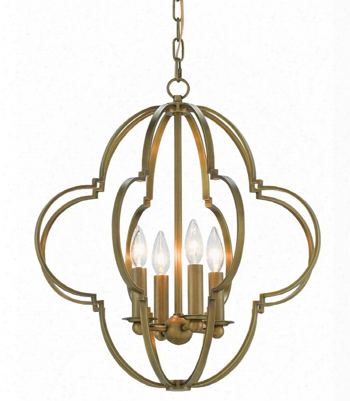 Sojourn Chandelier In Brass Design By Currey & Company