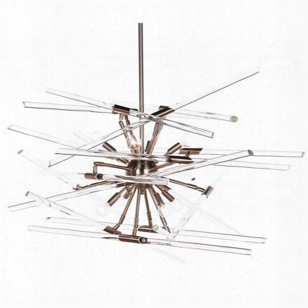 Solitude Chandelier In Nickel Design By Aidan Gray