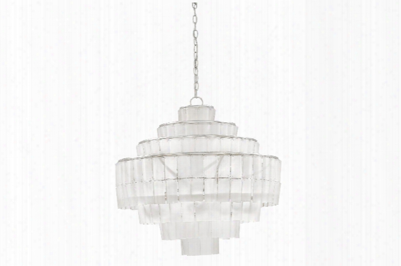 Sommelier Blanc Chandelier In Opaque White Design By Currey & Company