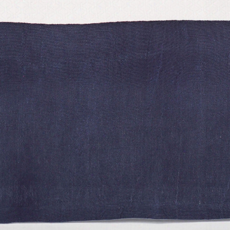 Stone Washed Linen Indigo Tailored Paneled Bed Skirt Design By Pine Cone Hill