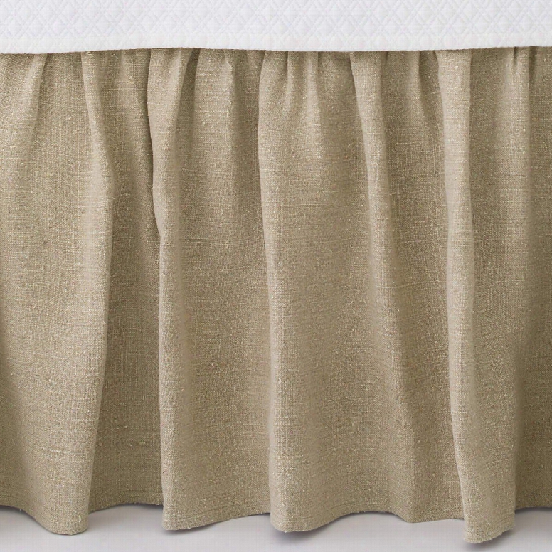 Stone Washed Linn Natural Paneled Bed Skirt Design By Pine Cone Ihll