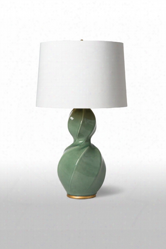 Twist Lamp In Celadon Design By Barbara Cosgrove