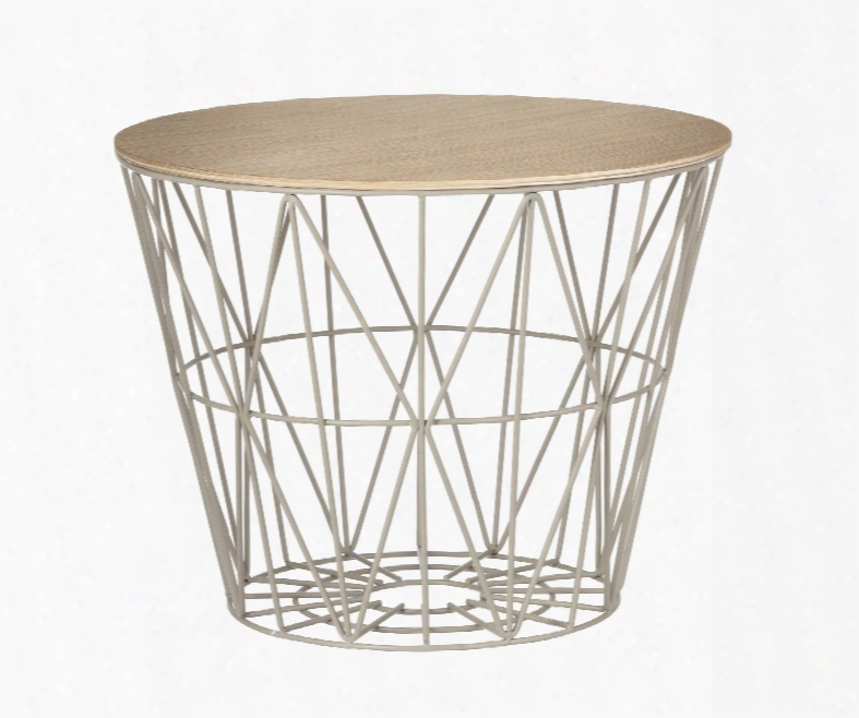 Wire Basket Top Oiled Oak In Various Sizes Design By Ferm Living