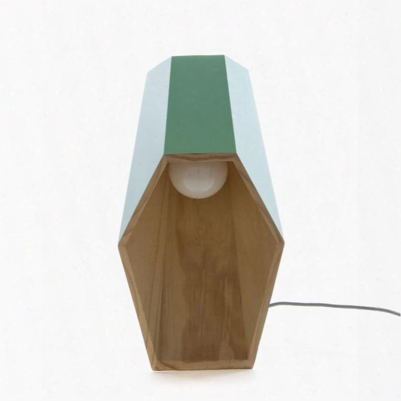 Woodspot Table Lamp In Green Design By Seletti