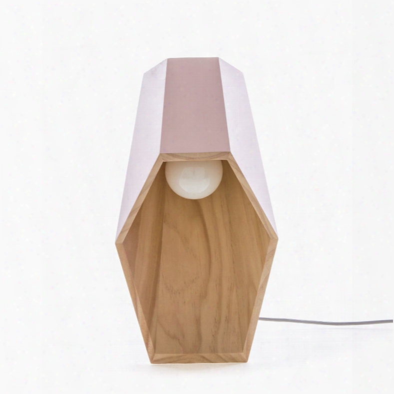 Woodspot Table Lamp In Pink Design By Seletti