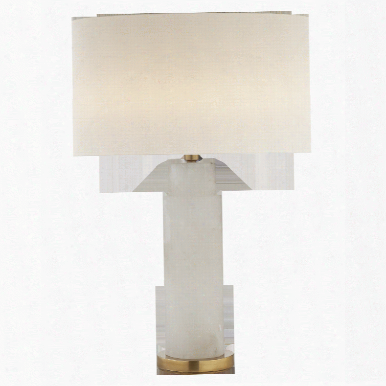 Yvette Table Lamp In Various Finishes W/ Linen Shade Design By Aerin