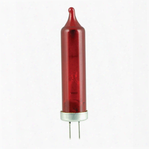 Ancor Miniature Halogen Lamp, Bi-pin Bulb, Red