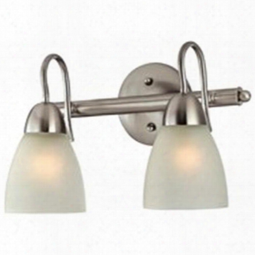 Boston Harbor V83nk02 Fixture Wall 2lt Brushnkl Med Finish=brushed Nickel