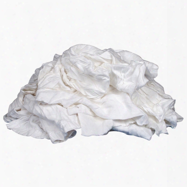 Buffalo Recycled White Cloth Rags, 1 Lb. Sack