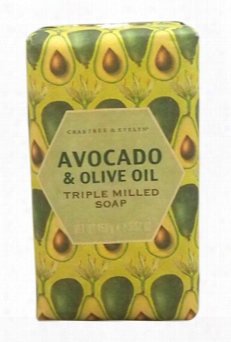 Crabtree & Evelyn Avocado & Olive Oil Triple Milled Soap 5.57 Oz