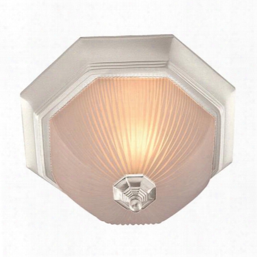 Decorative Ceiling Fixture, Maximum Three 60 Watt Incandescent Medium Base Bulbs, 15 In., White 617041