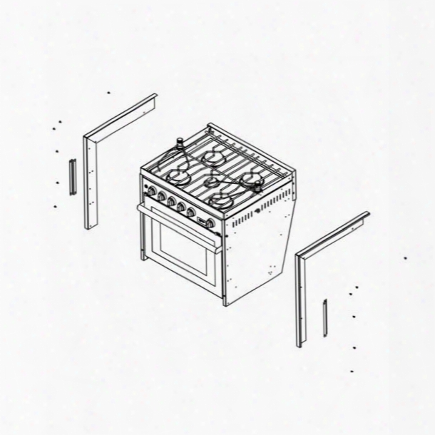 Force 10 Three- & Four-burner Gimbaled Propane Range Trim Kit