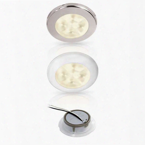 Hella Marine Led Downlight, Spread Light, 12v, Warm White Light, Stainles Steel Rim