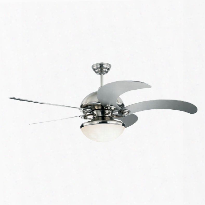 Monte Carlo 5cnr52bsd-l Centrifica Ceiling Fan Light 52" Brushed Steel