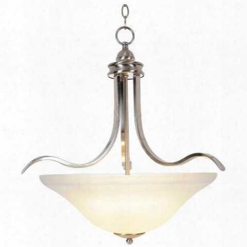 Monument 617247 Sanibel Lighting Collection, 4 Light Pendant, Brushed Nickel 617247