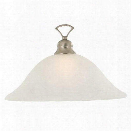 Monument 617255 Wellington Lighting Collection, 1 Light Pendant, Brushed Nickel 617255