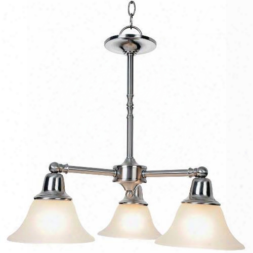 Monument 617260 Sonoma Lightin G Collection, 3 Light Chandelier, Brushed Nickel 617260