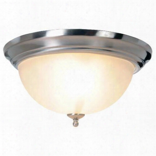 Monument 617264 Sonoma Lighting Collection, 2 Light Flush Mount, Brushed Nickel 617264