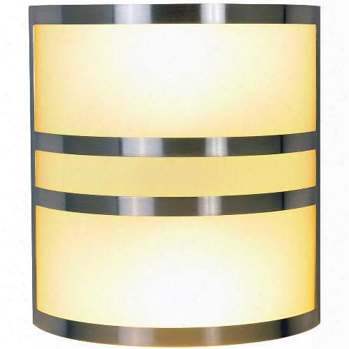 Monument 617615 Contemporary Fluorescent Lighting Collection, Wall Sconce, Brushed Nickel 617615