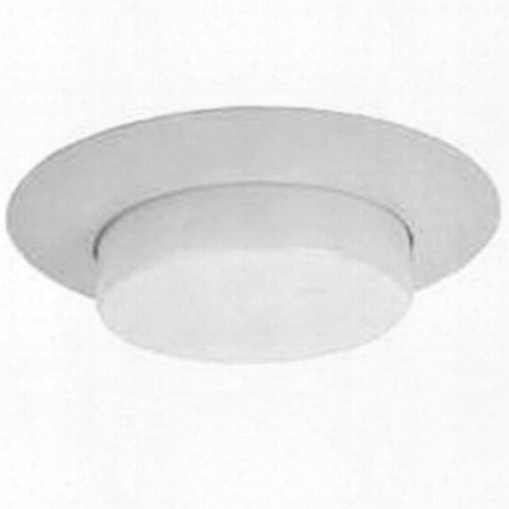 Power Zone T505wh-3l Trim Drop Lens Shower 8in Wht Tri Mfinish=white