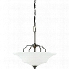 Thomas Lighting SL892515 Chiave 2 Light Pendant In Oiled Bronze Finish