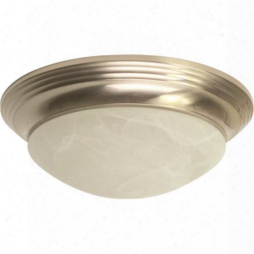 Royal Cove Decorative Flush Mount Ceiling Fixture, Brushed Nickel, 14 X 5 563116