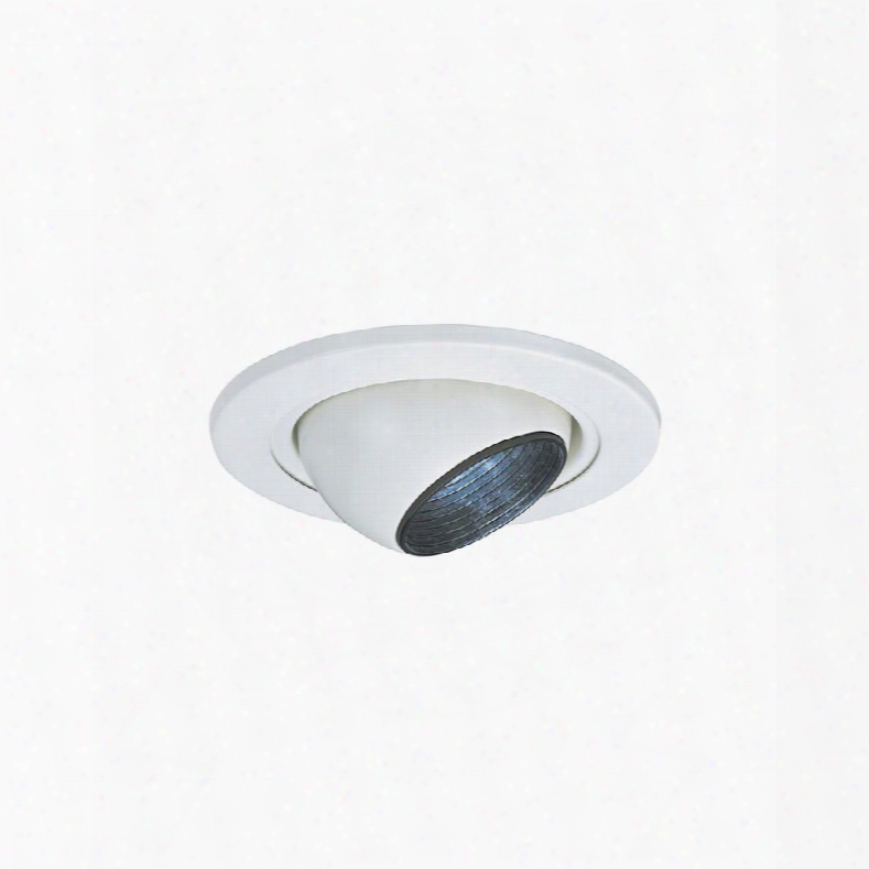 Sea Gull Lighting 1236at-15 4-inch Eyeball Recessed Light Fixture Trim White