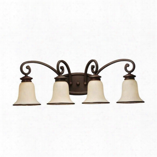 Sea Gull Lighting 44147-814 4-light Wall Light Champagne Glass Misted Bronze