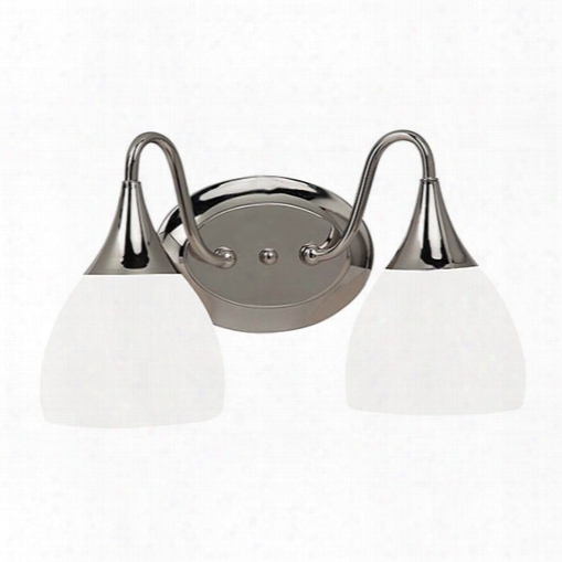 Sea Gull Lighting 44972-841 2 Light Bath And Vanity Light Polished Nickel Finish