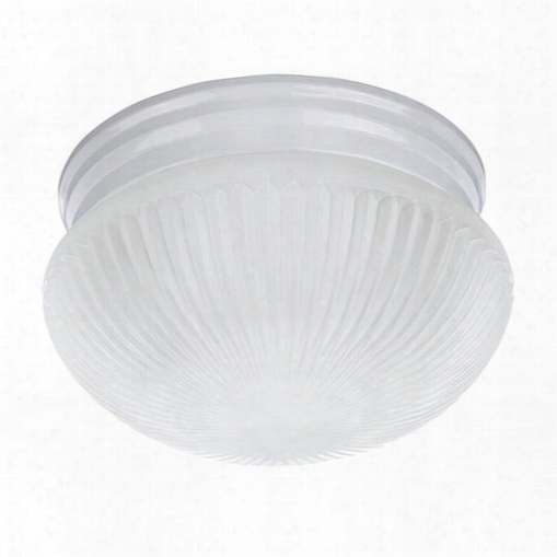 Sea Gull Lighting 5921ble-15 Webster Round 1 Light Ce Iling Lighting White