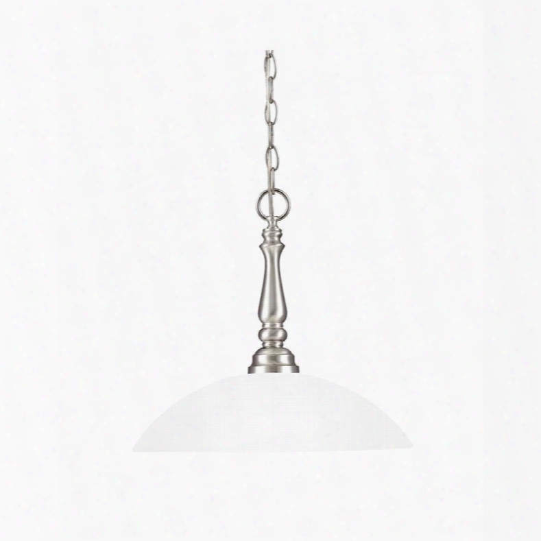 Sea Gull Lighting 6512401-962 Northbrook Bowl Pendant 1-light Nickel