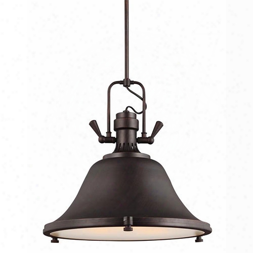 Sea Gull Lighting 6514403ble-710 Stone Street 3 Light Pendant Burnt Sienna